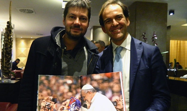 El presidente de Lotto junto al Ciclón