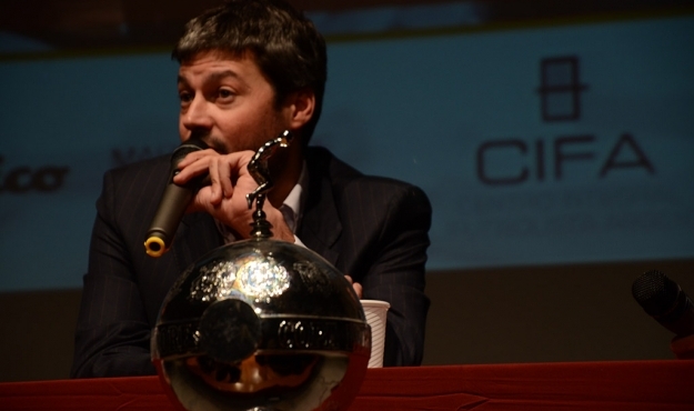 El presidente Matías Lammens en el Seminario Internacional Conexión Fútbol