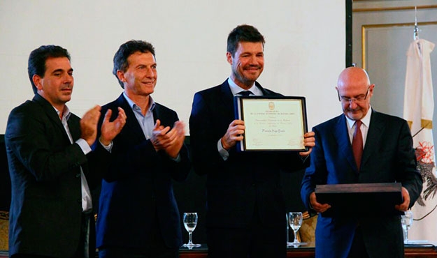 La Legislatura condecoró a Marcelo Tinelli