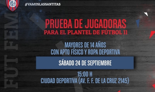 Prueba de jugadoras