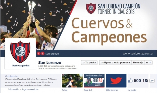 San Lorenzo 3° en el ranking de Redes Sociales