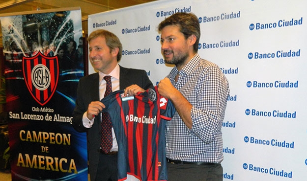San Lorenzo y el Banco Ciudad renovaron su unión comercial