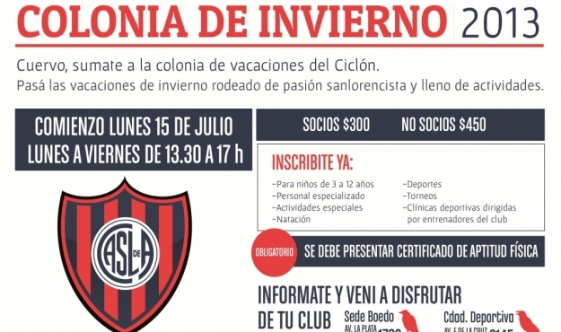 Vacaciones de Invierno en San Lorenzo