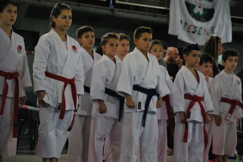 Karate en el Polideportivo
