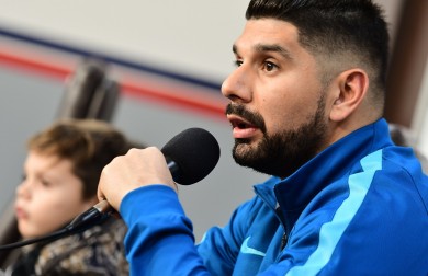 Conferencia de prensa de Néstor Ortigoza