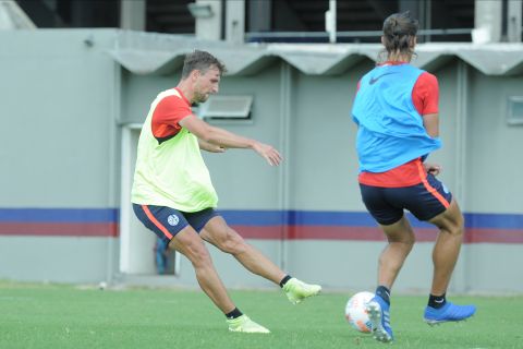 Concentrados para recibir a Arsenal