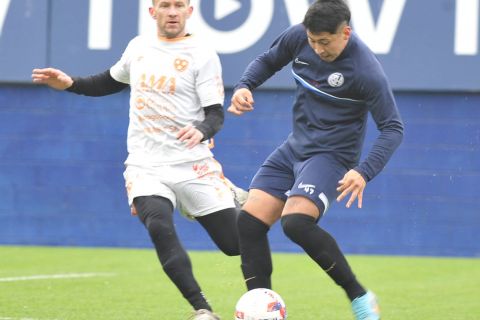 Práctica de fútbol ante Berazategui