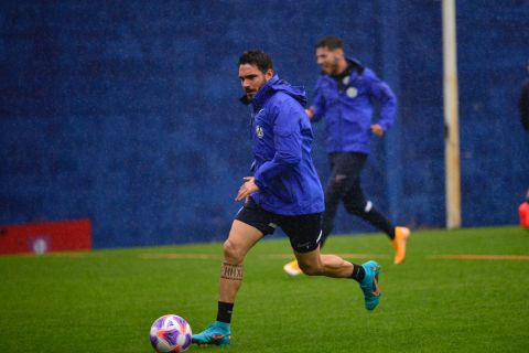 Práctica bajo la lluvia