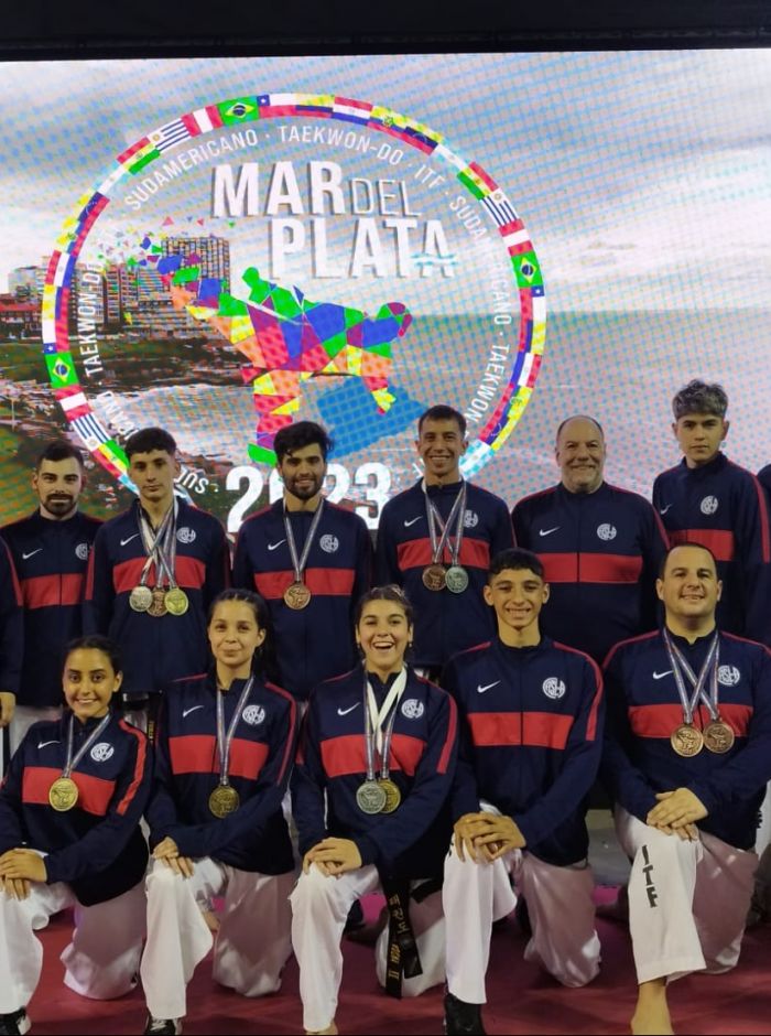 15 medallas cuervas en el Sudamericano de Taekwon-do