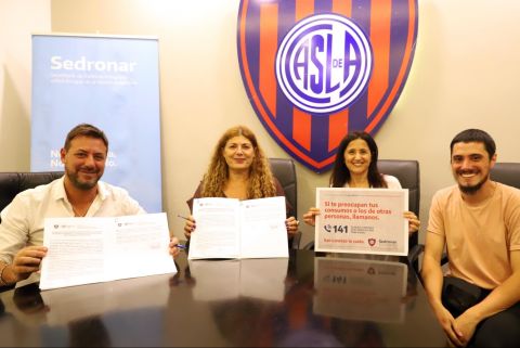 San Lorenzo y SEDRONAR se unen para prevenir adicciones