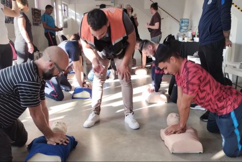 Taller de RCP en San Lorenzo