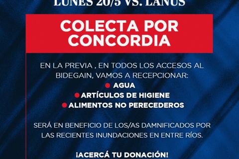 Donaciones para inundados