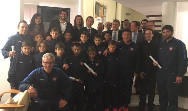 El Embajador recibió a la delegación en Lisboa 