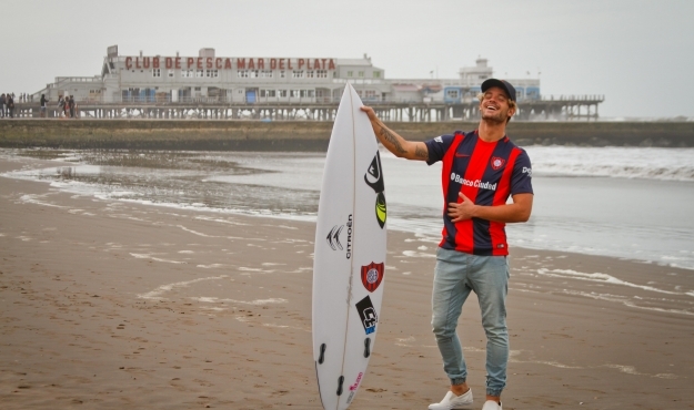El mejor surfista argentino, representante de San Lorenzo