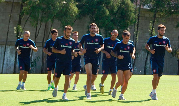El plantel trabajó por la mañana