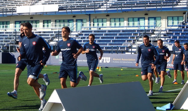 Exigente circuito físico por la mañana