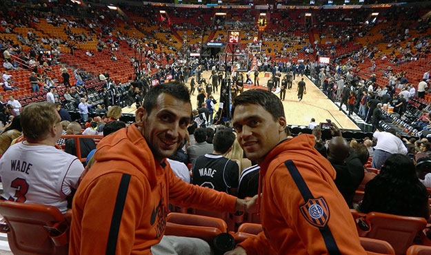 Disfrutaron de la NBA