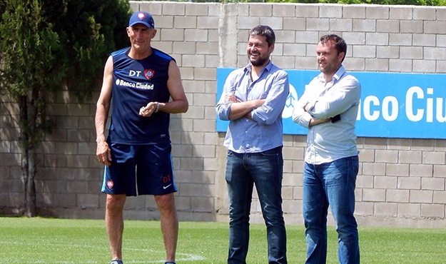 Matías Lammens presenció el entrenamiento