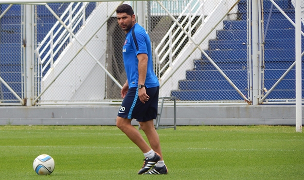 Ortigoza comenzó a trabajar con pelota