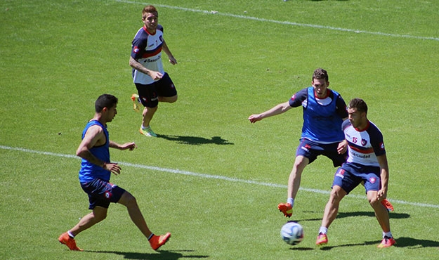 Práctica de fútbol por la mañana