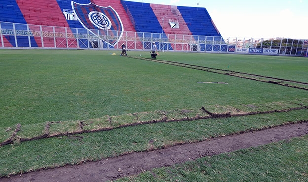 San Lorenzo instaló un moderno sistema de riego en el Pedro Bidegain