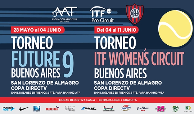 San Lorenzo, sede de dos torneos internacionales