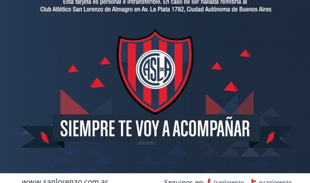San Lorenzo tiene nuevo modelo de Carnet