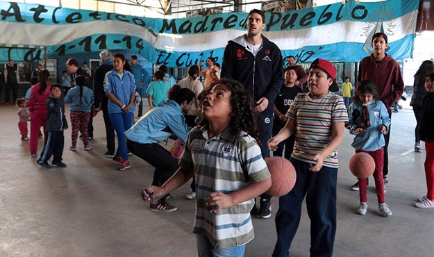 San Lorenzo visitó al Club Madre del Pueblo