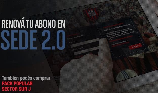 ¡Sacá tu abono en la Sede 2.0!!