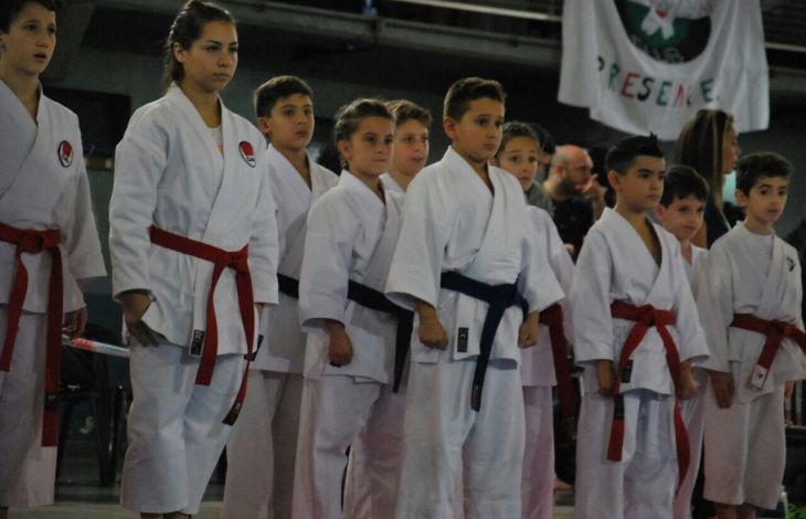Karate en el Polideportivo
