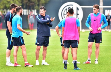 Primera práctica con Jorge Almirón