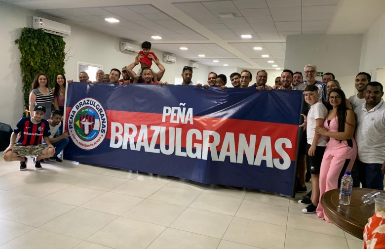 Gran gesto de la peña de Brasil