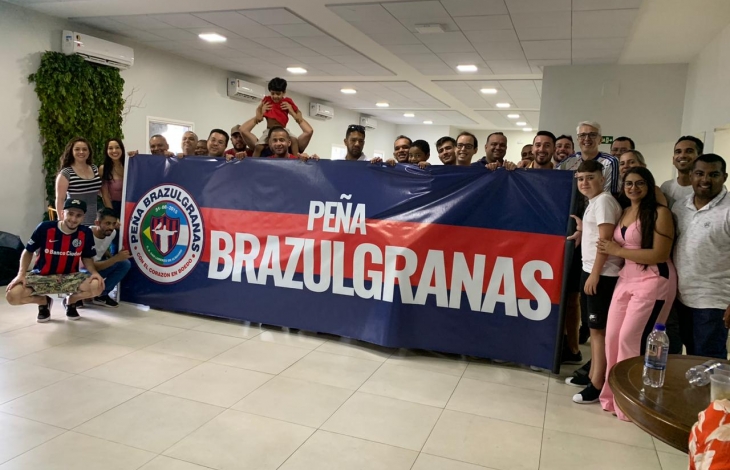 Gran gesto de la peña de Brasil