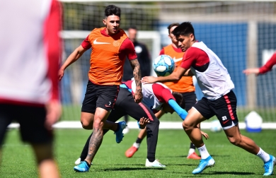 Concentrados para visitar a Huracán