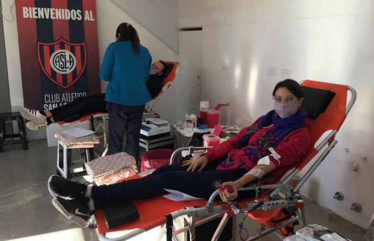 Jornada de donación de sangre en Boedo