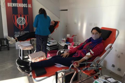 Jornada de donación de sangre en Boedo