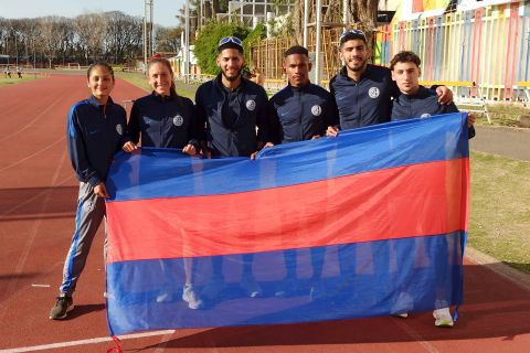 Brilló en la  pista