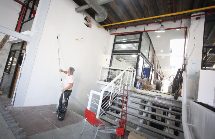 Obras en la sede de Boedo