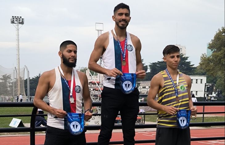 Gran cosecha de medallas en atletismo