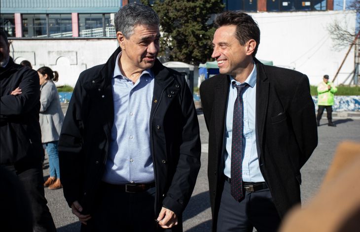 Jorge Macri visitó Avenida La Plata