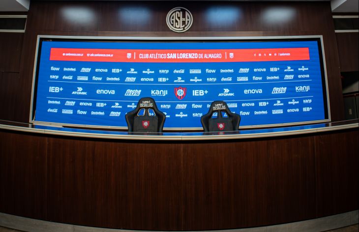 Nueva pantalla led en la sala de prensa