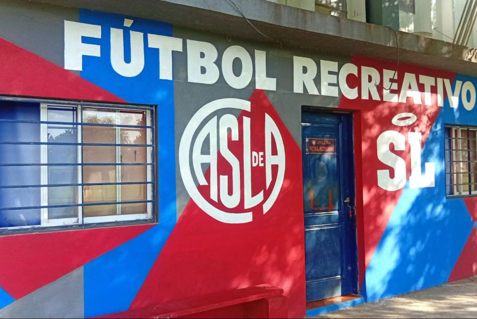 El fútbol recreativo tiene su mural