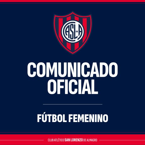 Comunicado oficial - Fútbol Femenino
