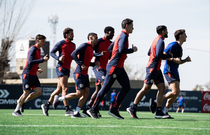 El Gallego ya prepara el partido contra Boca