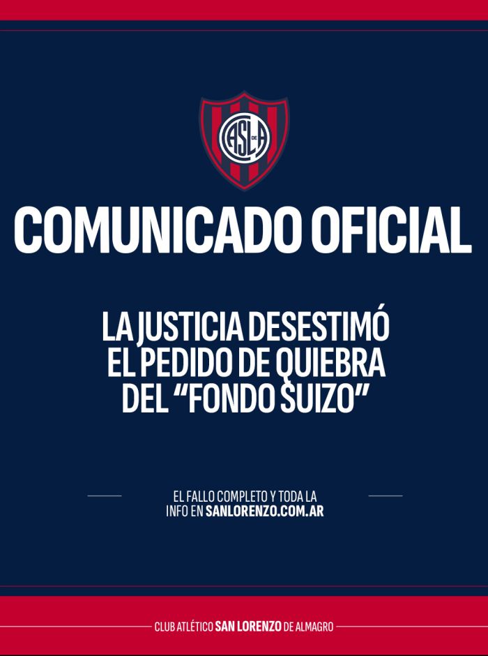 La Justicia desestimó el pedido de quiebra del “Fondo Suizo”