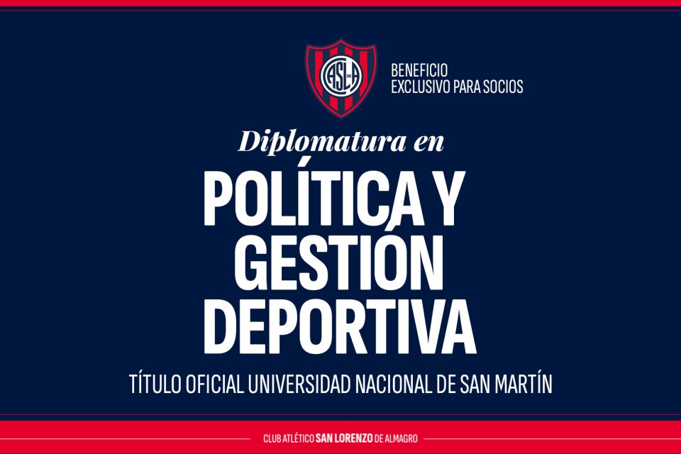 ¡Formate en gestión deportiva!