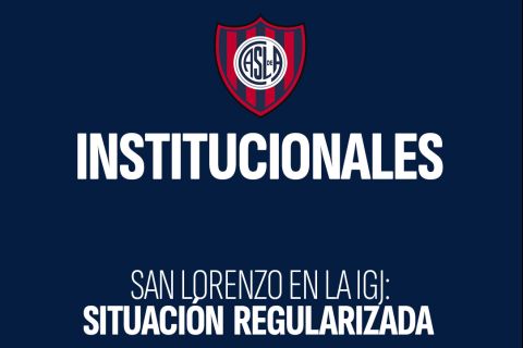 San Lorenzo regularizó su situación con la IGJ